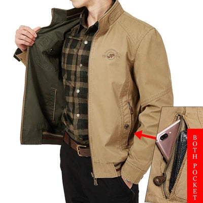 DIMUSI Double-Sided Military Jacket