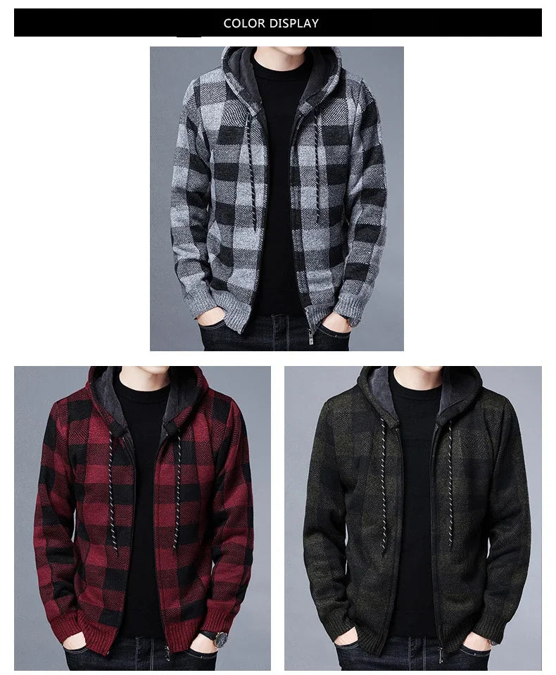 Men Sweater Jacket Fashion Winter