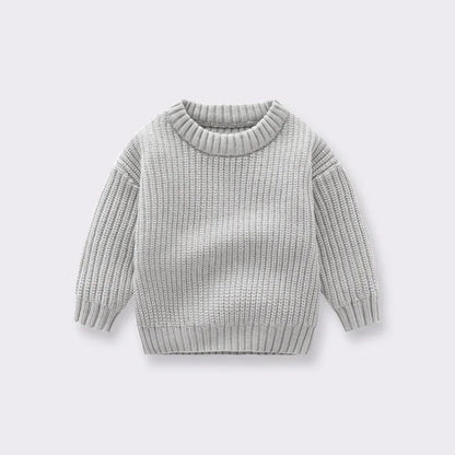 0-6T Newborn Baby Sweater Kid Boy Girl Winter Clothes Warm Thick Knit Pullover Top Infant Long Sleeve Basic Knitwear Outfit