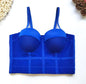 S M L XL 2XL 3XL Fashion Mesh Push Up Bralet Women's Corset Bustier Bra Night Club Party Sexy Cropped Top Vest fashion