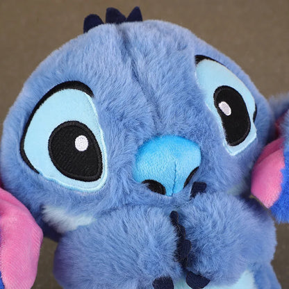 2025 New Lilo&Stitch Plush Doll Breath Child Peluche Kawaii Soothes Toy Anime Baby Music Light Sleep Toys Pink Stitch Kid Gifts (Toy)