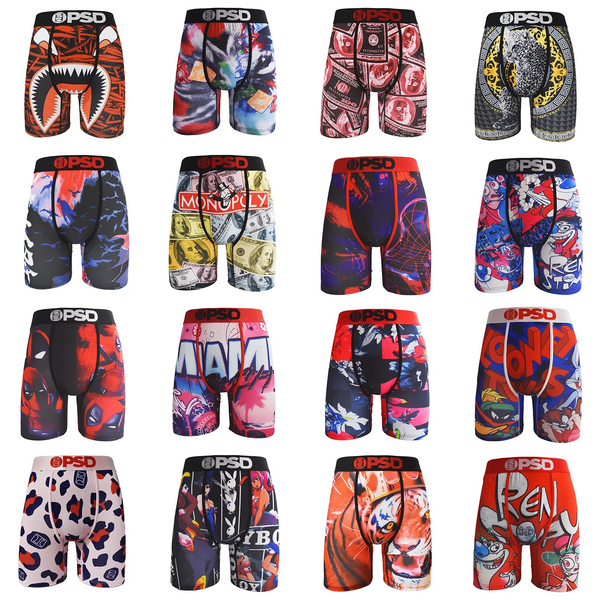 Fashion Printed Men's Briefs Boxer Briefs Cueca Men's Briefs Sexy S-XXL Men's Boxer Briefs