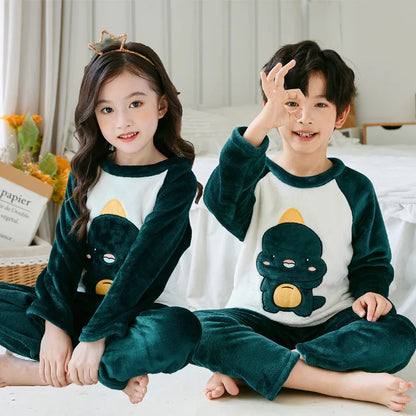 Men's Children's Pajamas Pajama Girl Winter Children Set Pijama Loungewear Child House Clothing Sleepwear Robe Mother Kids