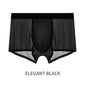 Summer Men’s Ice Silk Underwear Quick Dry Seamless Boxer Short Ultra Thin Sheer Breathable Comfortable Panties Underpants