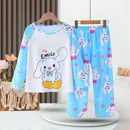 Miniso Winter Autumn Children's Pajamas Set 2025 Cute Anime Cartoon Kids Pijama Long Sleeve Sleepwear Cute Boy Girl Gifts