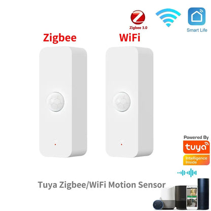 Tuya WiFi Zigbee PIR Motion Sensor Smart Home Human Body Infrared Detector Security Smart Life Works With Alexa Google Home