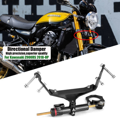 Motorcycle Steering Damper Bracket Stabilizer Mounting Kit Aluminum For Kawasaki Z900RS z900rs Z 900 RS 2018-2025