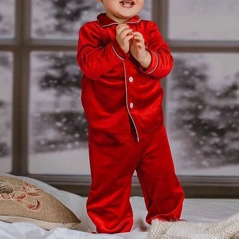 loungewear Family women kids christmas pyjamas boys girls pjs red velvet pajamas toddler children winter designer pijamas