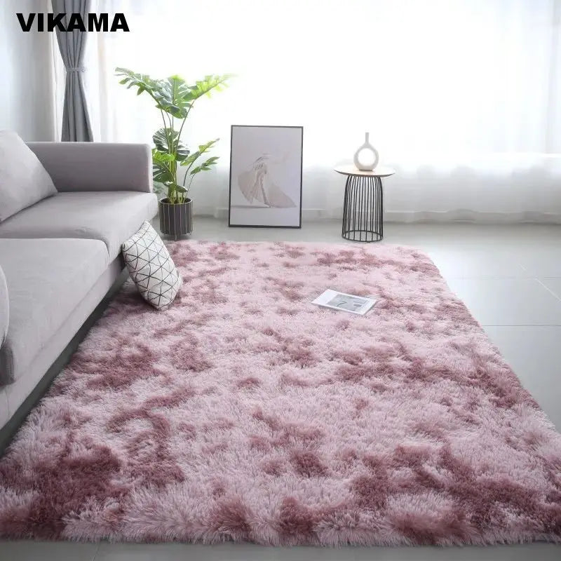 VIKAMA Modern Minimalist Luxury Living/Bed Room Carpet Silk wool Sofa Coffee Table Bedroom Bedside Non-slip Easy-to-clean Carpet