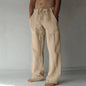 Summer spring 2025 New Men's Cotton Linen Pants Male Autumn New Breathable Solid Color Linen Trousers Fitness Streetwear S-3XL