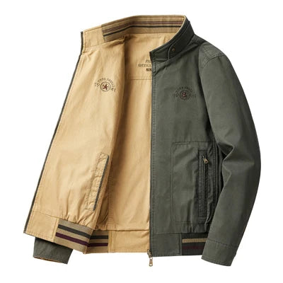 DIMUSI Men's Reversible Military Jacket