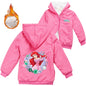 Winter Thick Boys Girls With Zipper Coats The Little Mermaid keep Warm Hoodies Jackets Children Casual Outerwear Sweatshirt