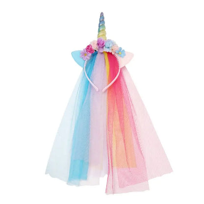 Kids Unicorn Dress for Girls Flower Appliques Ball Gown Elegant Party Costumes Little Girl Princess Dresses Children Clothing