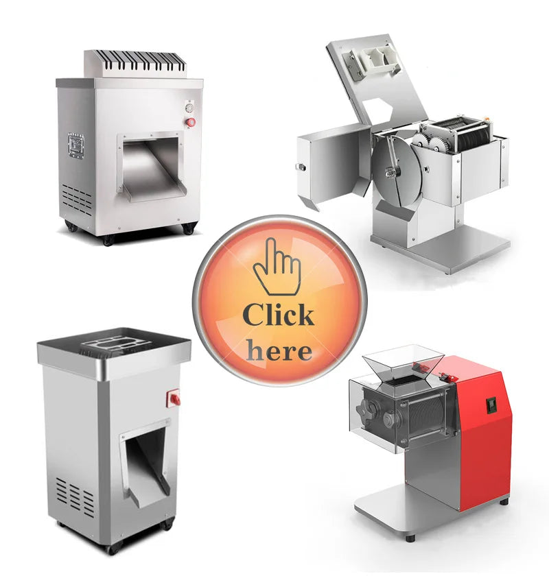 850W Commercial Home Meat Slicer Automatic Shred Slicer Dicing Machine Electric Multi Function Red Meat Grinder