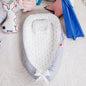 85*50cm Baby Nest Bed with Pillow Portable Crib Travel Bed Infant Toddler Cotton Cradle for Newborn Baby Bed Bassinet Bumper