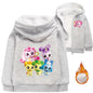 Little Pony Unicorn Winter Hooded Sweater Warm Zipper Jacket for Kids Boy Girl