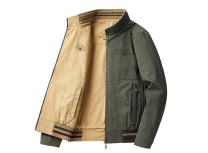 DIMUSI Men's Reversible Military Jacket