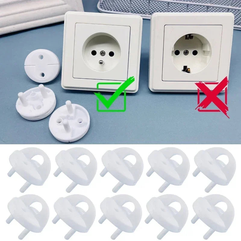 5pcs/10pcs Children Anti Electric Shock Protector Cover Baby Security Protection Electrical Safety Socket Protective Cover