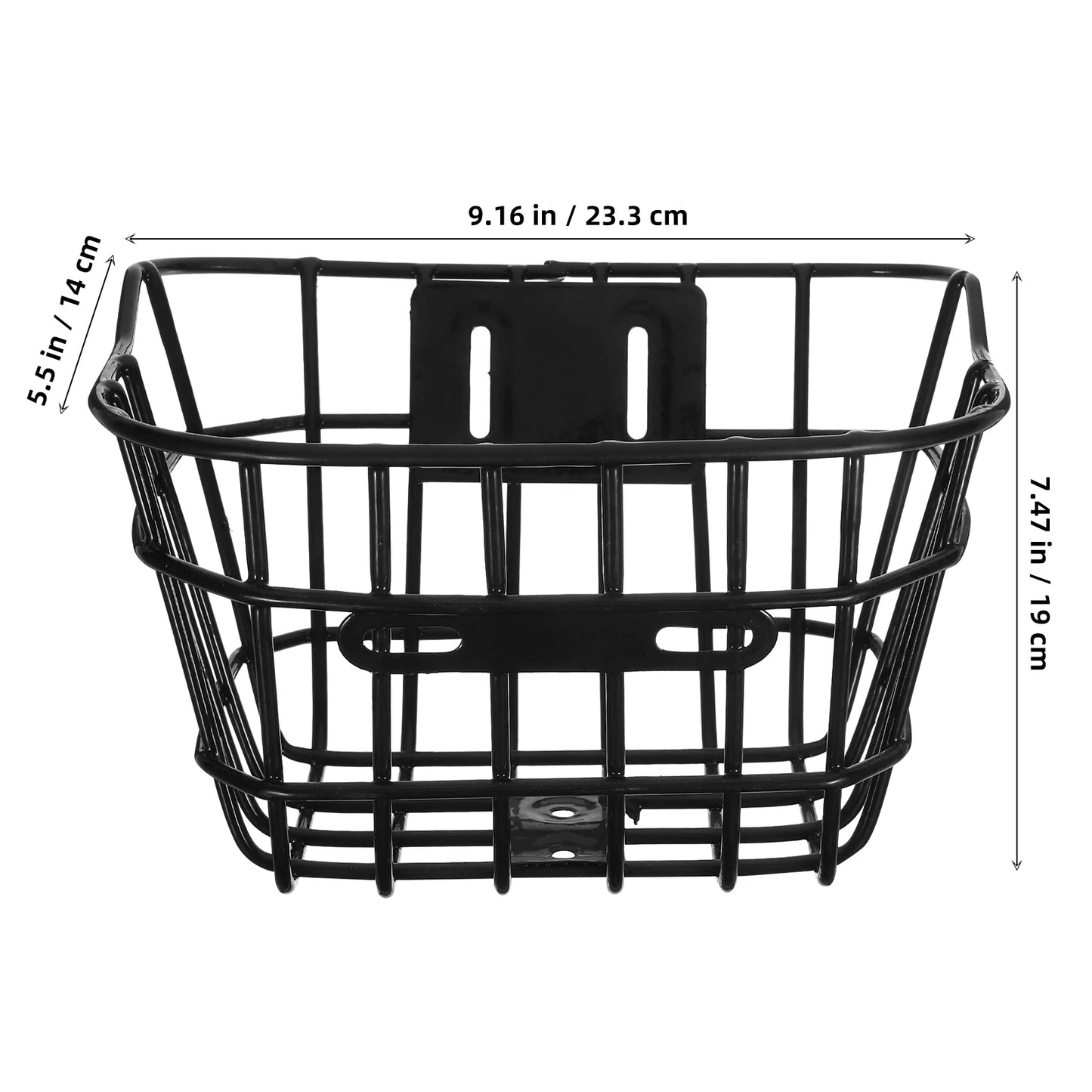 Bike Basket for Boy and Girls, Large Capacity Bike Basket Handlebars Bike Metal Basket for Teen Kids Bicycles and Kids Tricycles