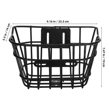 Bike Basket for Boy and Girls, Large Capacity Bike Basket Handlebars Bike Metal Basket for Teen Kids Bicycles and Kids Tricycles