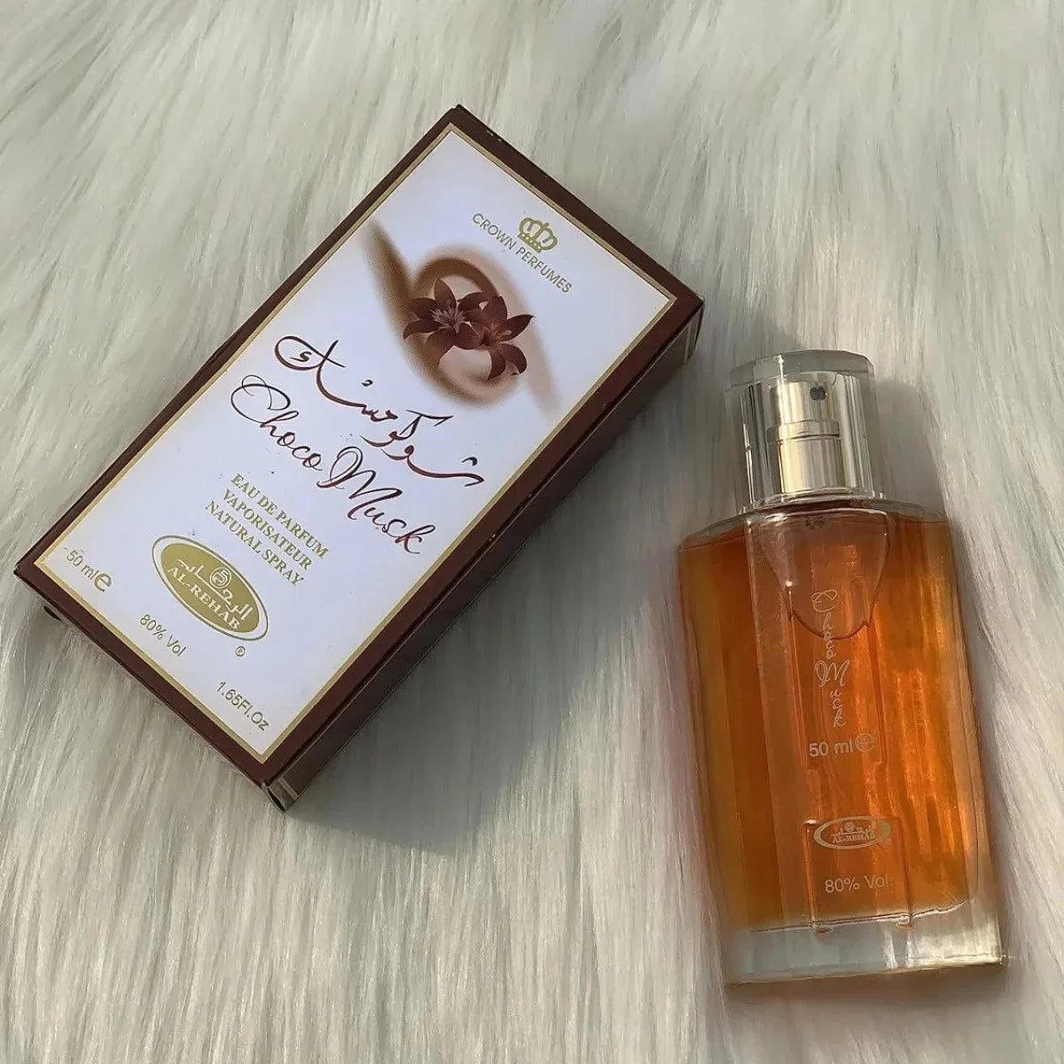 Hot Sales Al-Rehab Choco Musk Eau de Parfum Spray for Women Arabian Dubai Perfume Cologne Fragrance Luxury Crown Perfumes 50ml