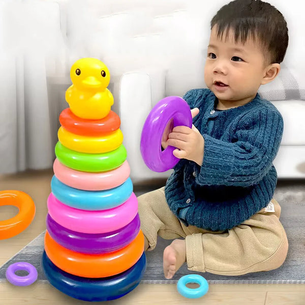 Montessori Baby Toy Rolling Ball Tower Montessori Educational Games For Babies Stacking Track Baby Development Toys 1 2 3 Years (Toy)