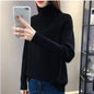 Women's Turtleneck Sweater Fall Winter New Loose Warm Knit Pullover Tops Candy Colors Knitwear Jumper Korean Soft Casual Poleras