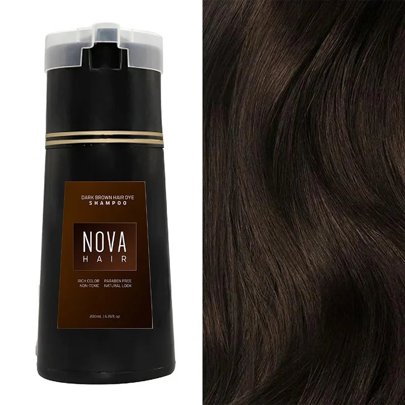 Natural Non Irritating Hair Dye Shampoo Durable Non Fading Hair Instant Dye Long Lasting Colored Hair-dye Cream For White Hair