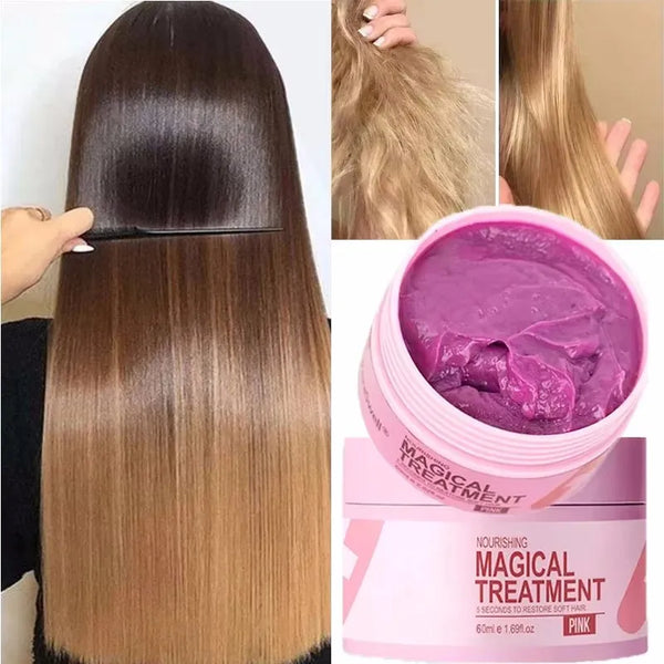 Magical Keratin Hair Mask 5 Seconds Repair Damaged Frizzy Hair Soft Smooth Shiny Nutrition Deep Moisturize Nourishing Hair Care