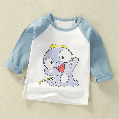 Children's Clothing Boys Girls T-Shirt kids clothes Cartoon Tops Long Sleeve Baby Clothing Autumn Winter Cotton Print Sweatshirt