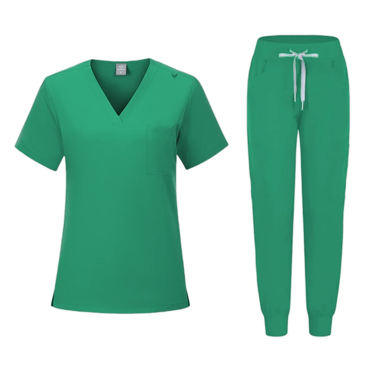 Many Colors Cheap Price V-Neck Women Nursing Uniform Sets Mint Purple Medical Uniform Women Jogger Leg Pants Medical Nurse Sets