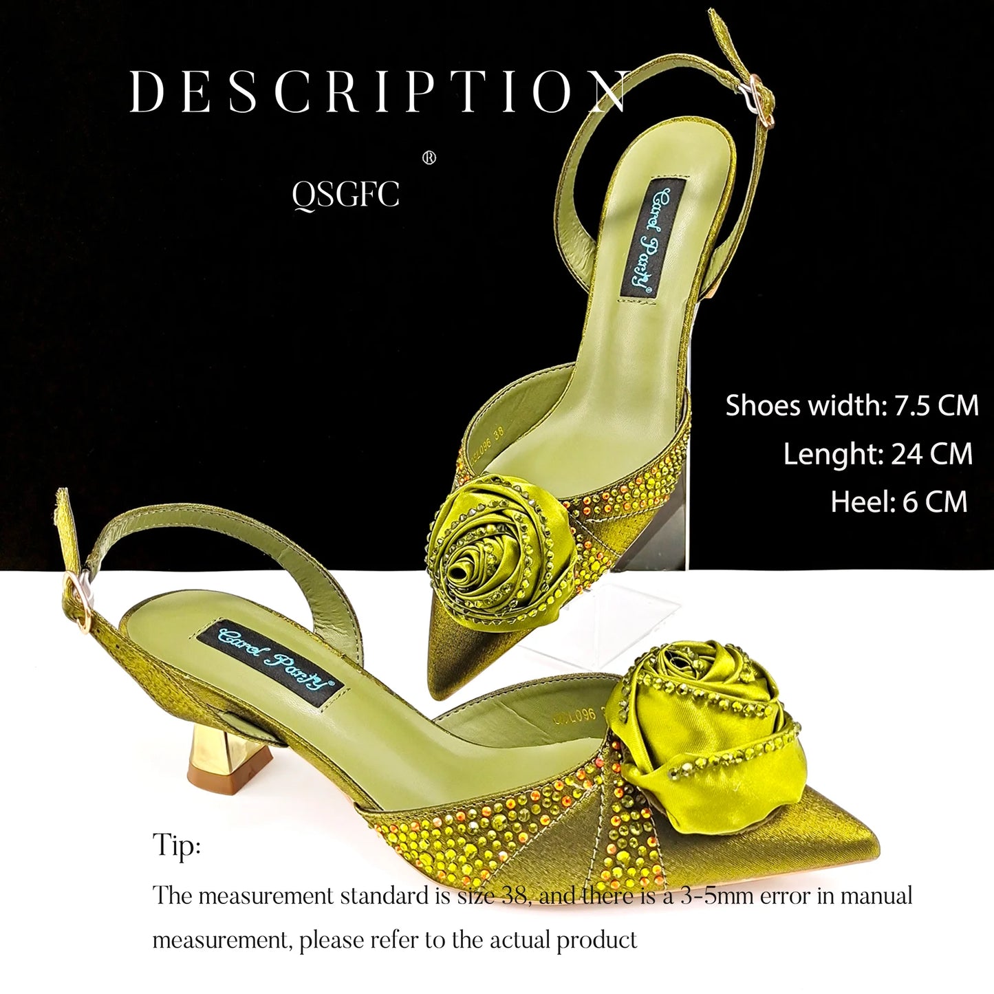 Fashionable Party Shoes and Bags Nigerian Women’s Party Suit Medium Heel Pointed Toe Women’s Shoes and Same Color Bags