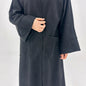 Winter Suede Kimono Open Abayas for Women Muslim Dress Dubai Kaftan Turkey Long Coat Islam Clothing