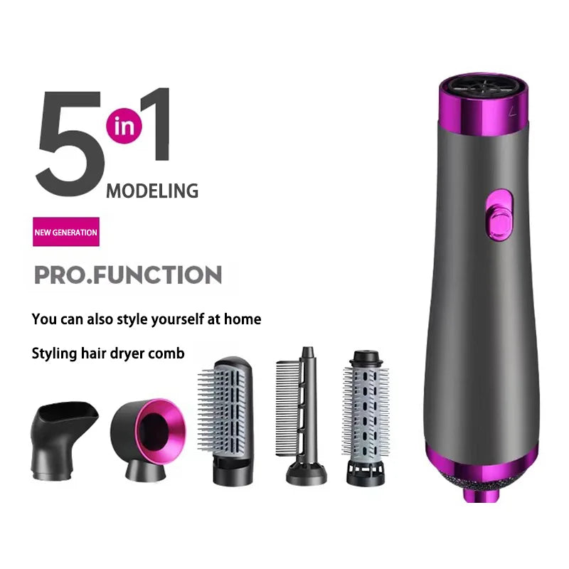 Xiaomi 5in1 Hair Dryer Multifunctional Airflow Hot Air Brush Hair Straightener Curler Iron Volumizer Blowers Electric Hair Dryer