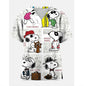 Medical Blouse Clinic Hospital Workwear Healthcare Nurse Snoopy print Uniform Carer Working Short Sleeve Tops Women T-shirt Nurs