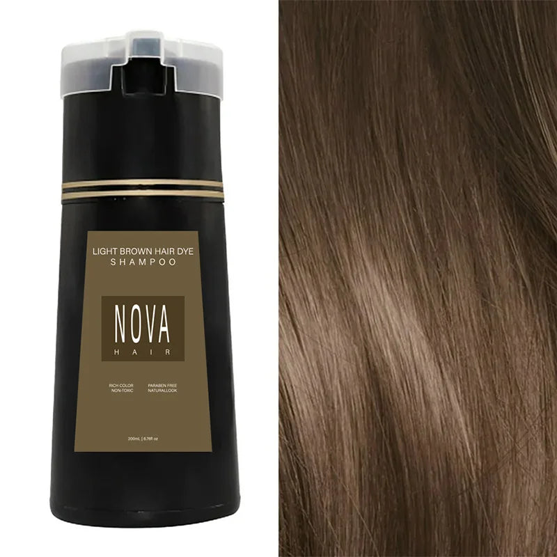 Natural Non Irritating Hair Dye Shampoo Durable Non Fading Hair Instant Dye Long Lasting Colored Hair-dye Cream For White Hair