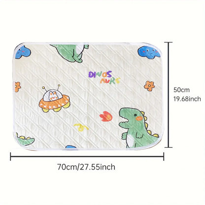 Waterproof Washable Mattress Urine Mat for Baby Toddlers Cute Cartoon Bed Protector Diaper Bedding Urine Pads Cloth Breathable