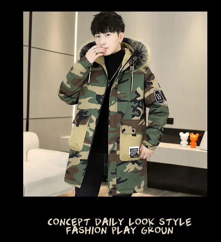 Thick Fleece Hooded Parka - Trendy Winter Jacket