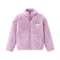 4 5 6 7 8 9 10 Years Winter Girls Jacket Warm Fashion Furball Little Princess Coat Hooded Zipper Girls Outerwear Kids Clothes