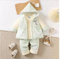 Baby girl's thin cotton three-piece suit