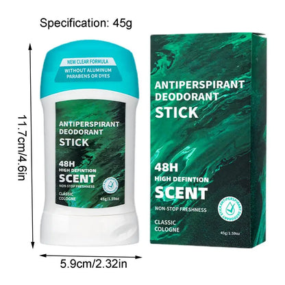 Antiperspirant Stick Roll-On Refreshing Cream For Men Odor Personal Care Products For Party Working Dating Traveling Exercising