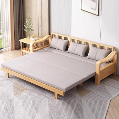 Custom Grey Color Comfortable Foldable Sleeper Sofa Bed OEM Pull-out Couch Extra Storage sofa extendible