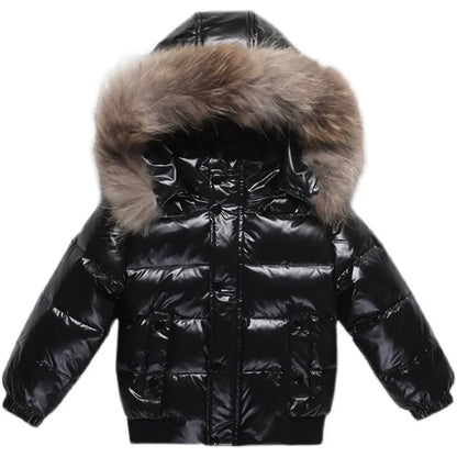 Russian Winter Coat Children's Jacket for Baby Boys Toddler girls Clothes Super Warm Waterproof Thicken Snow Wear 1-16Y 73-160CM