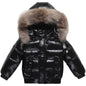 Russian Winter Coat Children's Jacket for Baby Boys Toddler girls Clothes Super Warm Waterproof Thicken Snow Wear 1-16Y 73-160CM