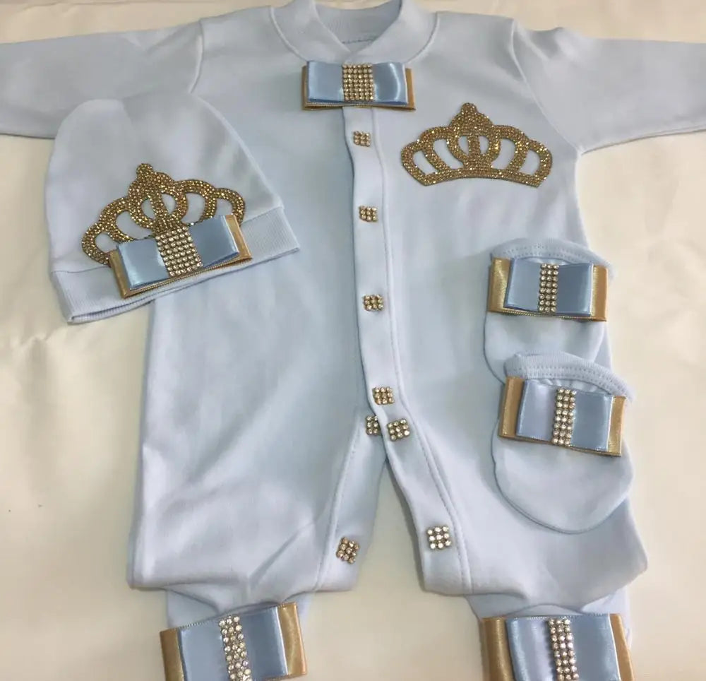 3pcs Newborn Baby Boy Outfits Set Kids Clothing Real Cotton Infant Care Products Body Suit Shirt Pants (GREAT BABY SHOWER GIFT)