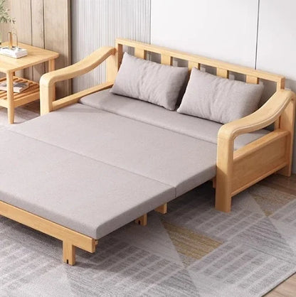 Custom Grey Color Comfortable Foldable Sleeper Sofa Bed OEM Pull-out Couch Extra Storage sofa extendible