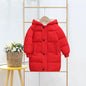 New Winter Girls Jacket Cute Wings Keep Warm Fur Collar Little Princess Coat Hooded Zipper Parka Snowsuit Windproof Outerwear