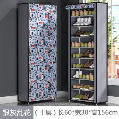 Shoe Cabinet Closed Shoe Rack Simple Multi-layer Shoes Closet Hallway Furniture Shoe Organizer Space Saving Ultra-thin Cabinets