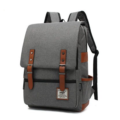 Vintage 16 inch Laptop Backpack Women Canvas Bags Men canvas Travel Leisure Backpacks Retro Casual Bag School Bags For Teenagers