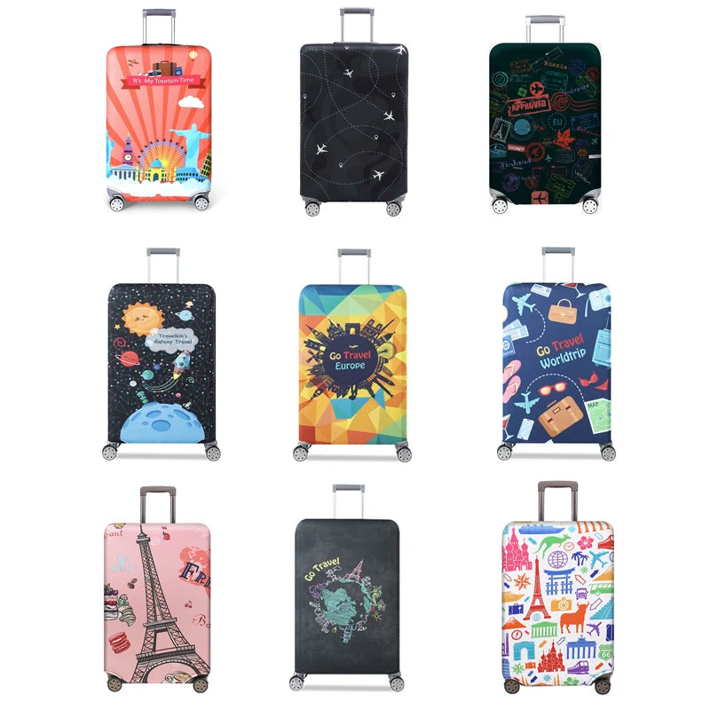 Luggage Cover 2025 New Elastic Suitcase Protective Covers For 18 to 32 Inch Suitcase Protector Cover Thickened Dust-proof Travl